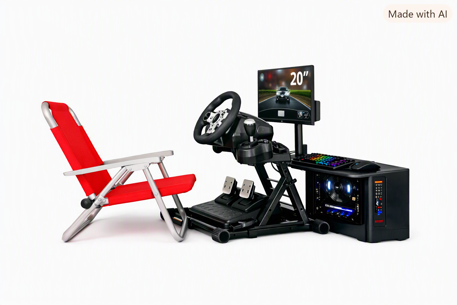 Simulador plegable vista 1
